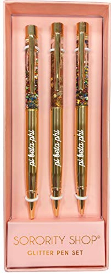 Sorority Shop Pi Beta Phi Sorority Glitter Pen Set