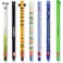LEGAMI Set of 7 erasable gel pens with thermal sensitive ink ink color gamut and keg patterns 07mm tip panda cat bee llama lion hippopotamus and dinosaur patterns
