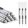 EZWORK 12 Pieces Rolling Ball Pens Quick Dry Ink 05 mm Extra Fine Point Pens Liquid Ink Pen Rollerball Pens Black