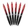 Uni-Ball UniBall 307 Retractable Gel Ink Pens Medium Point 07mm Pack of 6 Red Smudge Proof for All Day Smooth Writing Art Craft