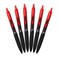 Uni-Ball UniBall 307 Retractable Gel Ink Pens Medium Point 07mm Pack of 6 Red Smudge Proof for All Day Smooth Writing Art Craft