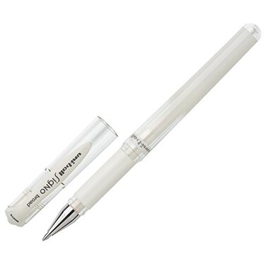 Uni-Ball UniBall Gel Impact UM153 White Pack of 3 Broad 10mm Rollerball