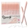 RIANCY Premium Pink Gel Pens Smooth Writing Quick Dry Set of 12 Ideal for Journaling NoteTaking Art Supplies