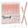 RIANCY Premium Pink Gel Pens Smooth Writing Quick Dry Set of 12 Ideal for Journaling NoteTaking Art Supplies