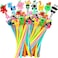 SANNIX 20 Pieces Cartoon Cute Gel Ink RollerBall Pens Bulk Assorted Styles Novelty Writing Pen for Kids Gift School Office Home Supplies Present