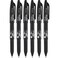 Pilot FriXion Ball 07mm Erasable Gel Pens Fine Point Black Ink Pack Of 6