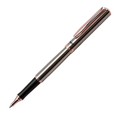 Pentel Libretto Roller Gel Pen Rose Gold Black Ink with Gift Box Pen 07mm 1 Pack K600PGA