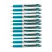 Pentel EnerGel RTX Retractable Liquid Gel Pen Metal Tip 12 Pack 07mm Medium Line Turquoise Blue Box of 12 BL77S3
