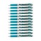 Pentel EnerGel RTX Retractable Liquid Gel Pen Metal Tip 12 Pack 07mm Medium Line Turquoise Blue Box of 12 BL77S3