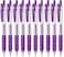 Zebra Pen Zebra Sarasa Clip 04 Retractable Gel Ink Pen Rubber Grip 04mm Purple Ink Value Set of 10