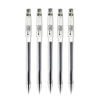 Pilot HiTecC 03 Gel Ink Pen Micro Fine Point 03mm Black Ink LH20C3 Value Set of 5