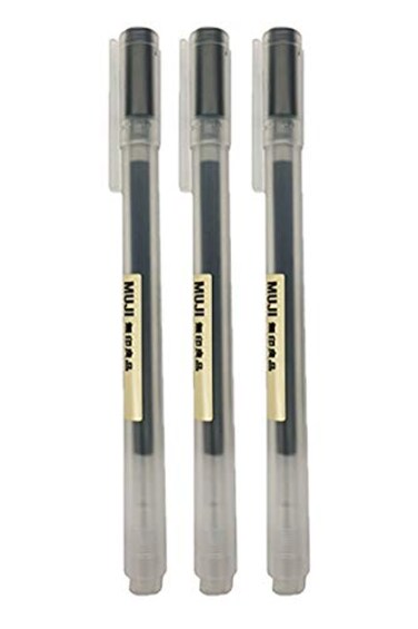 Muji Gel Ink Ball Point Pen Black 05mm Pack of 3 Japan Import