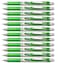 Pentel EnerGel RTX Retractable Liquid Gel Pen 07mm Metal Tip Medium Line Lime Green Ink Box of 12 BL77K