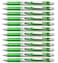 Pentel EnerGel RTX Retractable Liquid Gel Pen 07mm Metal Tip Medium Line Lime Green Ink Box of 12 BL77K
