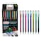 Pentel Hybrid Dual Metallic Liquid Gel Roller Pen YK1108M Pack of 8 Pens in 16 Shimmering Metallic Colours