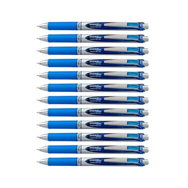 Pentel EnerGel RTX Retractable Liquid Gel Pen Extra Fine Line Needle Tip Blue Ink12 pack BLN73C 03mm needle
