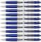 Schneider Gelion Gel Pen Refillable and Retractable Gel Ink 07 mm Transparent Barrel Blue Ink Box of 10 Pens 101003