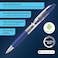 Schneider Gelion Gel Pen Refillable and Retractable Gel Ink 07 mm Transparent Barrel Blue Ink Box of 10 Pens 101003