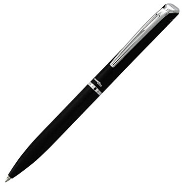 Pentel EnerGel Style Gel Pen 07mm Medium Line Black Barrel Black Ink Gift Box wBelly Band BL2007AABX