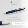 Cross Calais Refillable Ballpoint Pen Medium Ballpen Includes Premium Gift Box Matte Metallic Blue