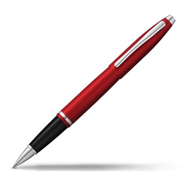 Cross Calais Matte Metallic Crimson Rollerball Pen HighEnd Pen for Everyday Use Professional Desk Essential Smooth Writing Durable Construction Black Ink Gift Box Included