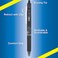 Pilot FriXion Clicker 07mm Erasable Gel Pens Fine Point 6Pack BlackBlue