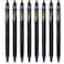 Pilot FriXion Synergy Clicker Erasable Refillable Retractable Gel Ink Pens Extra Fine Point 05 mm Pack of 8 Black FriXion Erasable Pens 05 Ideal for School Office Writing
