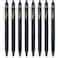 Pilot FriXion Synergy Clicker Erasable Refillable Retractable Gel Ink Pens Extra Fine Point 05 mm Pack of 8 Black FriXion Erasable Pens 05 Ideal for School Office Writing