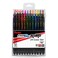 Pentel EnerGel Kuro Liquid Gel Pen 07mm Medium line Assorted Ink 24pk