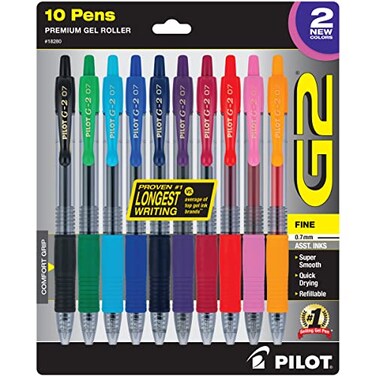 PILOT G2 Limited Edition Harmony Ink Collection Retractable Gel Pens 07mm Fine Point Gel Pen Set Assorted Ink G2 Gel Pen Ideal for School Journaling and Office Writing