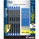 PILOT Frixion Synergy Clicker Erasable Pens Retractable and Refillable 05mm Extra Fine Point 6 Pack of Blue Ink Pens 6 Refills