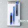 PILOT Frixion Synergy Clicker Erasable Pens Retractable and Refillable 05mm Extra Fine Point 6 Pack of Blue Ink Pens 6 Refills