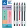 Pilot GTec C4 Gel Ink Rollerball Pen 04mm Nib 02mm Line Black Blue Red Green and Violet Wallet of 5