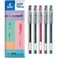 Pilot GTec C4 Gel Ink Rollerball Pen 04mm Nib 02mm Line Black Blue Red Green and Violet Wallet of 5
