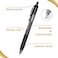 EYEYE G103 10 Pack Retractable Gel Pens 05mm Black Ink Pen Extra Fine Point Quick Dry 05 mm Ballpoint Pen Fine Point Smooth Writing Pens for for Office School Supplies