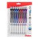 Pentel EnerGel Pearl Retractable Liquid Gel Pen Needle Tip 07mm Medium Line Assorted Ink 8Pk BLN77WBP8M