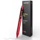 Everyman Crimson Grafton Full Click Refillable 07mm Gel Ink Pen Sleek Anodized Aluminum EDC Pen with Deep Grooved Grip Smooth Writing Pocket Pen for Office Travel Gifting Daily Use