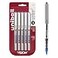 Uni-Ball uniball Vision Rollerball Pens Fine Point 07mm Blue 5 Pack
