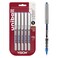 Uni-Ball uniball Vision Rollerball Pens Fine Point 07mm Blue 5 Pack