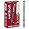 Uni-Ball uniball Vision Needle Rollerball Pens Fine Point 07mm Black 12 Pack