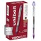 Uni-Ball uniball Vision Elite Rollerball Pens Bold Point 08mm Violet 12 Pack