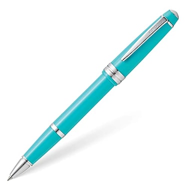 Cross Bailey Light Refillable Rollerball Pen Presented in a Everyday Gift Box Medium Point Black Ink Polished Teal