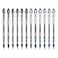 Uni-Ball UniBall Vision Elite Rollerball Pens Bold Point 08mm Black Blue Ink 12 Pack 6 Black 6 Blue Fraud Water Resistant uni Super Ink AirplaneSafe
