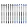 Uni-Ball UniBall Vision Elite Rollerball Pens Bold Point 08mm Black Blue Ink 12 Pack 6 Black 6 Blue Fraud Water Resistant uni Super Ink AirplaneSafe