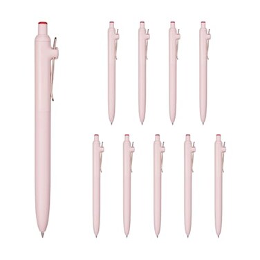 &auml;&cedil;&permil;&egrave;&eacute;&permil;&rsaquo;&ccedil;&shy;&dagger; Uniball ZENTO Basic Model Rollerball Pen Extra Fine 038mm WaterBased Red Ink UltraSmooth with Reduced Friction Pack of 10 UBNZS3815