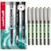 Uni-Ball uniball EYE UB157E Rollerball Pens 07mm Nib Light Green Pack of 6 In Envelope Gift Packaging