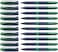 Schneider One Business Rollerball Pen 06 mm UltraSmooth Tip Blue Barrel Green Ink Box of 10 Pens 183004
