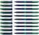 Schneider One Business Rollerball Pen 06 mm UltraSmooth Tip Blue Barrel Green Ink Box of 10 Pens 183004
