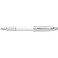 Sheaffer 100 White Lacquer Fountain Pen with Chrome Trim and Medium Nib