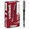 Uni-Ball Uniball Vision Rollerball Pen 12 Pack Black Pens 05mm Micro Tip Size Smooth Writing Japanese Pens School Supplies
